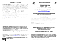 this link - Bromsgrove Methodist Centre