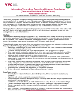 Information Technology Operational Systems Coordinator