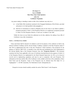 Certificate Final Terms 29849 NL0011018650