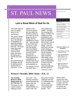 2015 01 January Newsletter.pub