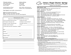 Calvary Chapel Chester Springs