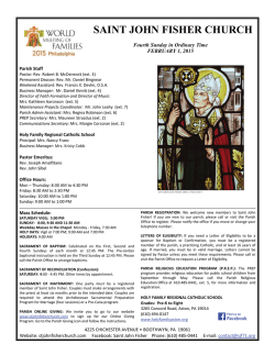 SAINT JOHN FISHER CHURCH - John Patrick Publishing Company