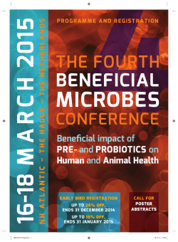 BM4 2015 Programme - Bastiaanse Communication