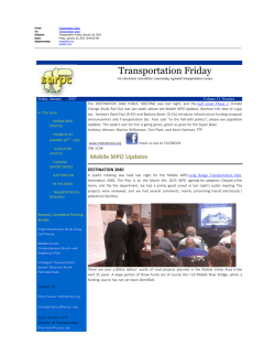 January 30, 2015 - Mobile Metropolitan Planning Organization