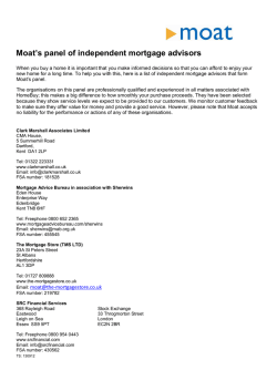 14092012 Panel of independent mortgage advisors