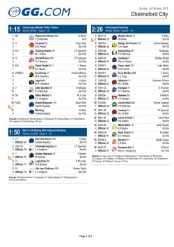 GG.COM Printable Racecard