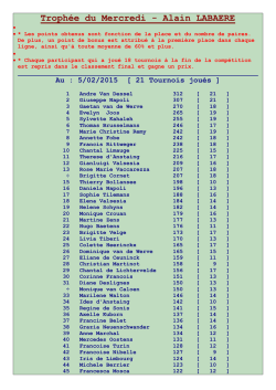 Troph&eacute;e du Mercredi