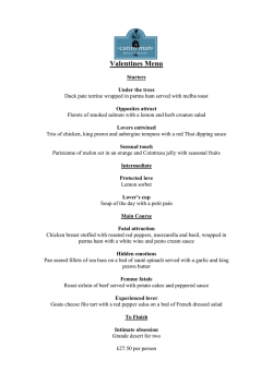 VIEW MENU - The Canny Man