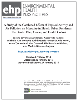 A Study of the Combined Effects of Physical Activity and Air