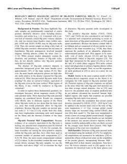 BUOYANCY DRIVEN MAGMATIC ASCENT OF MG