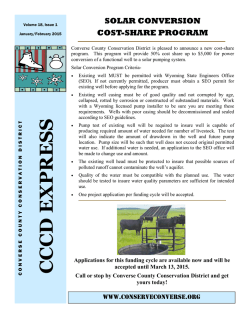 January/February - Converse County Conservation District