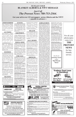 Just call the provost News 780-753