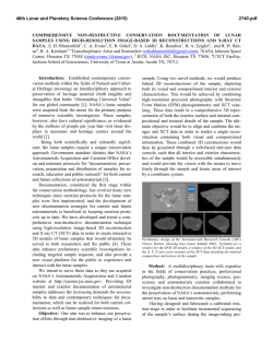 comprehensive non-destructive conservation - USRA