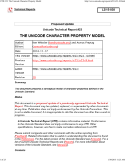 L2/15-038 - Unicode Consortium