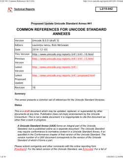 L2/15-042 - Unicode Consortium