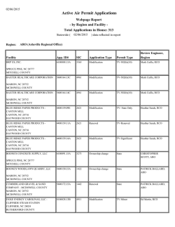Active Air Permit Applications