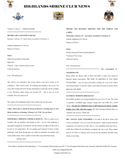 HSC News Letter February 2015