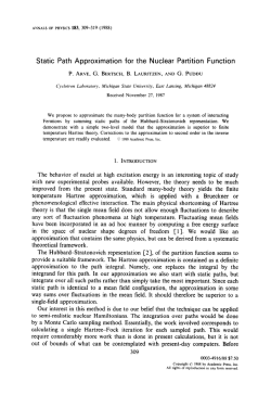 151. - Institute for Nuclear Theory