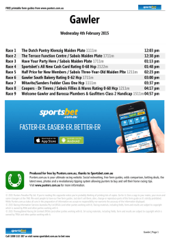 Gawler Printable Form Guide - Wednesday 4th February 2015