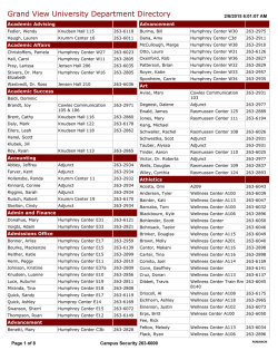 ROB009CM - Departmental Directory
