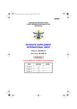 En Route Supplement International West (ERSIW)