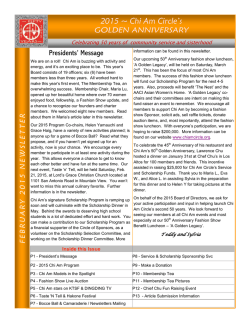 This month - Chi Am Circle