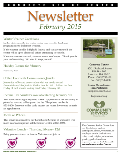 Newsletter - Skagitseniors.org