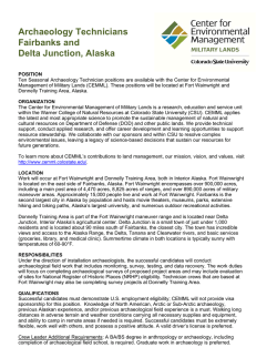 Archaeology Technicians - Cemml