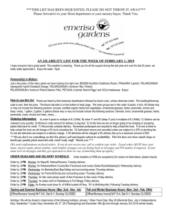 ***THIS LIST HAS BEEN REQUESTED, PLEASE