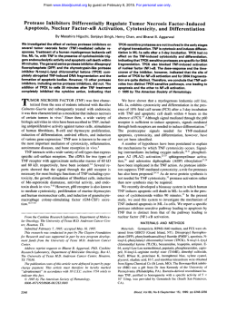 Protease Inhibitors Differentially Regulate Tumor Necrosis