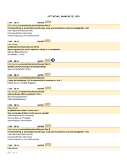 SATURDAY, MARCH 28, 2015
