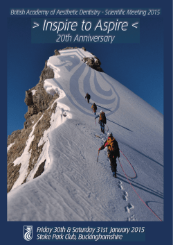 Scientific Meeting 2015 - British Academy of Aesthetic Dentistry