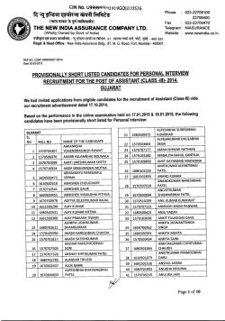 Gujarat - The New India Assurance Co. Ltd.