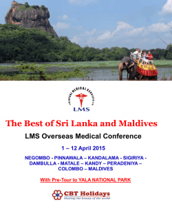 The Best of Sri Lanka and Maldives