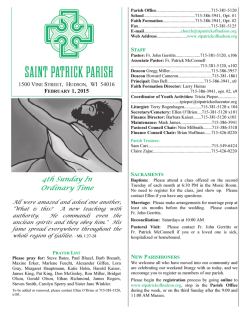 4th Sunday In Ordinary Time