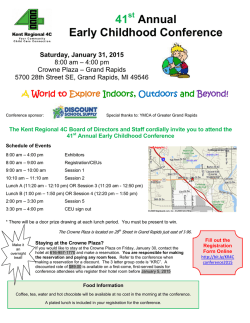 Kent Regional 4c childhood conference brochure