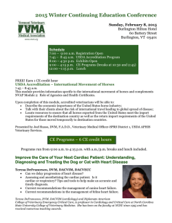 2015 Winter Continuing Education Conference