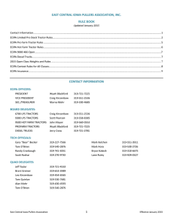 2015 Rules - East Central Iowa Pullers Association