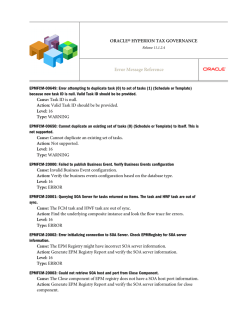 &yuml;&thorn;T ax G overnance E rror M essage R eference R elease 1 1 . 1 . 2 . 4