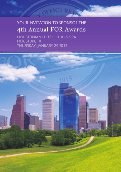4th Annual FOR Awards