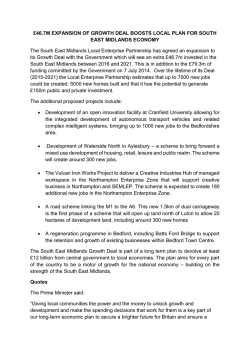 46.7M EXPANSION OF GROWTH DEAL BOOSTS LOCAL