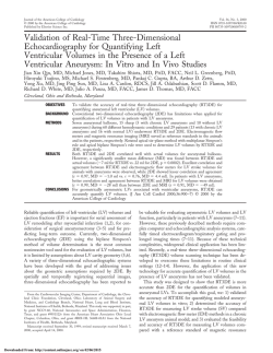 Validation of Real-Time Three-Dimensional Echocardiography for