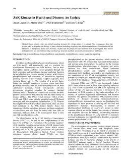 JAK Kinases in Health and Disease: An Update