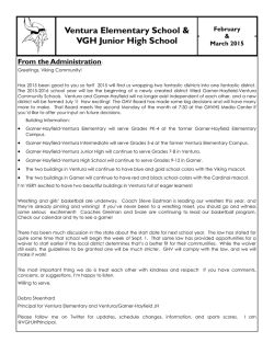 February/March Newsletter - Ventura Community School District
