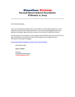 Panther Prints - Frankfort Independent Schools