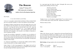 The Beacon - The Anglican Parish of Rockingham