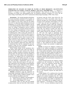 formation of gullies on mars by water at high obliquity