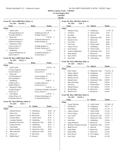 Meet Results - Western Maryland Fully Automatic Timing
