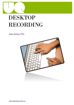 Workshop guide: Echo360 PC