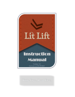 user instruction manual